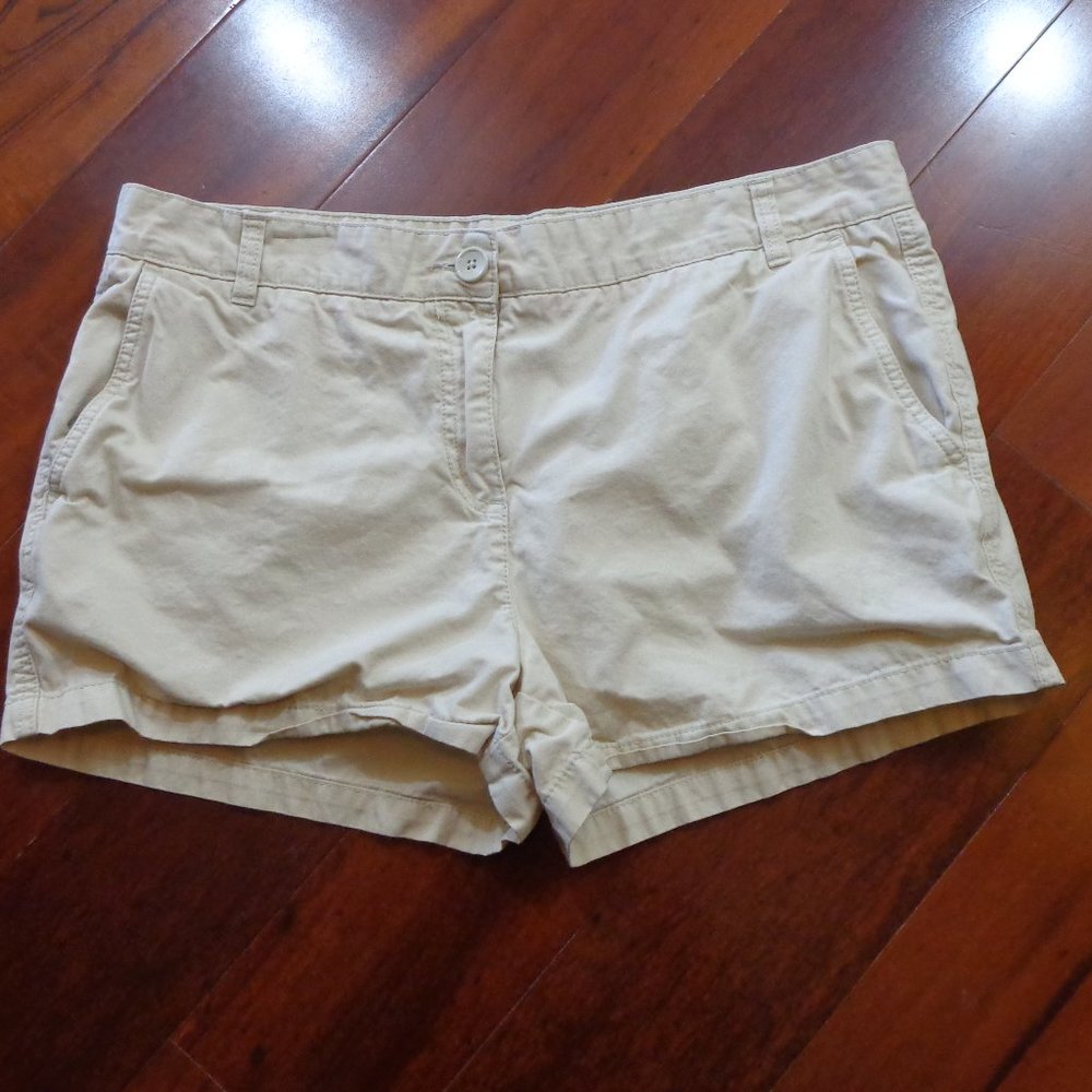 JOE FRESH KAHKI SHORTS SZ 14